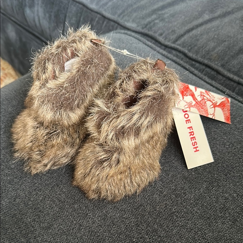 Joe Fresh Furry Baby Booties